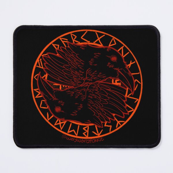 Item preview, Huginn and Muninn, Odin's Ravens designed and sold by waywardfoxkit.