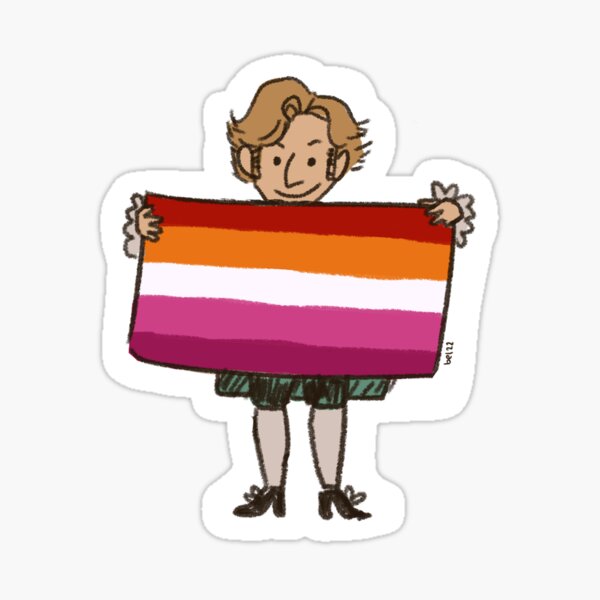 Stede Bonnet Lesbian Pride Flag Sticker For Sale By Teacupboats Redbubble 3590