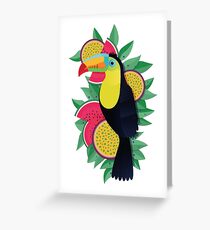 Tropical toucan Greeting Card