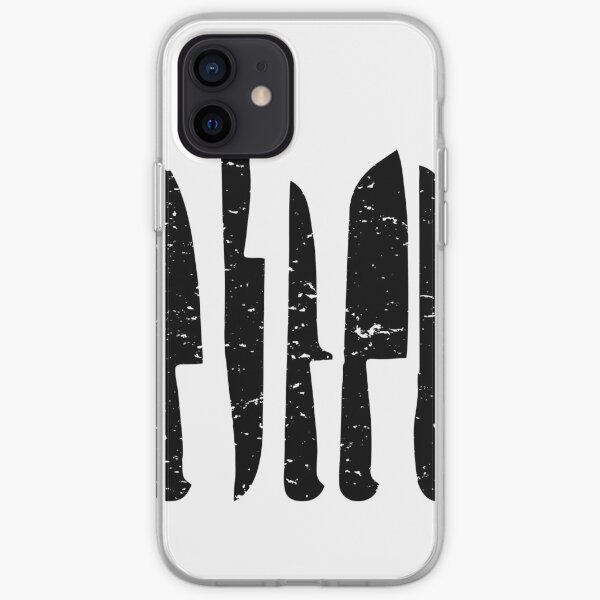 Black chef's knives deisgn iPhone Soft Case