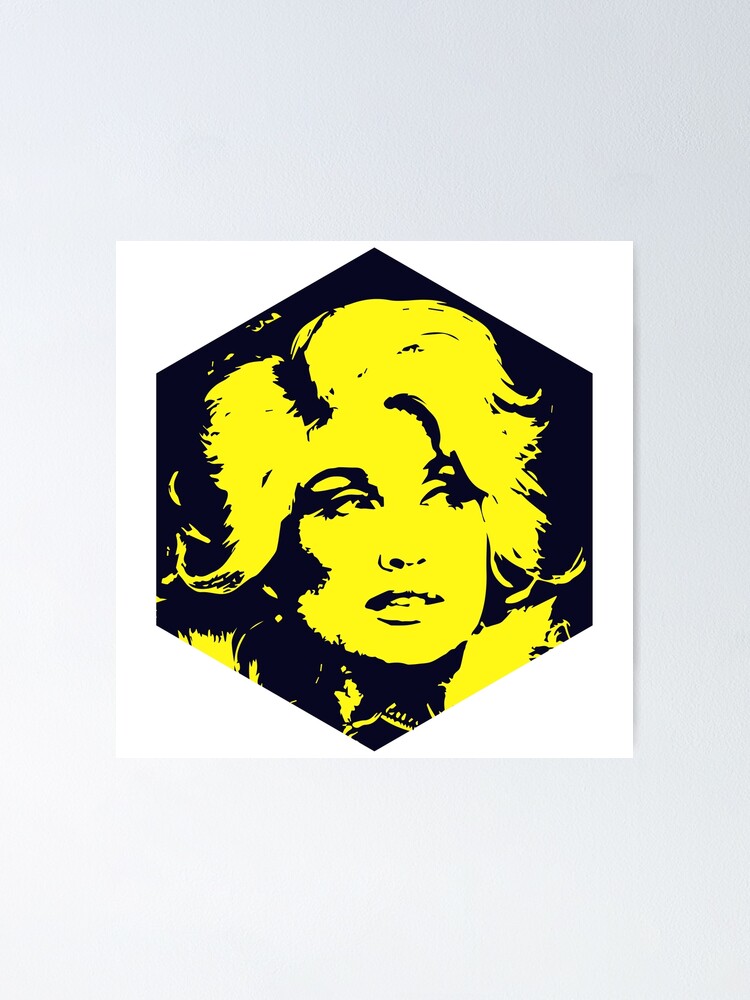 "Dolly Parton Singer-songwriter Yellow Designs " Poster For Sale By ...