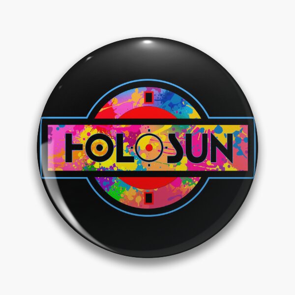 Item preview, Holosun Red Dot Scope Sight Badge Patch Logo - Retro Techno Paint Splatter designed and sold by Warhawk Designs.