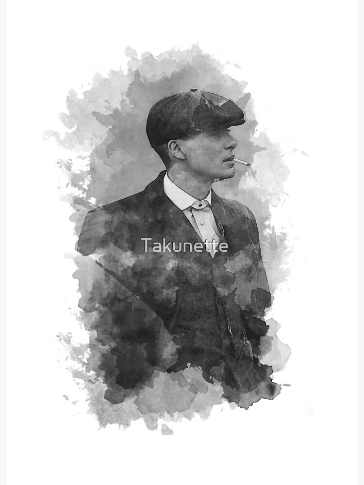 Peaky Blinders Thomas Shelby Black and White | Art Board Print