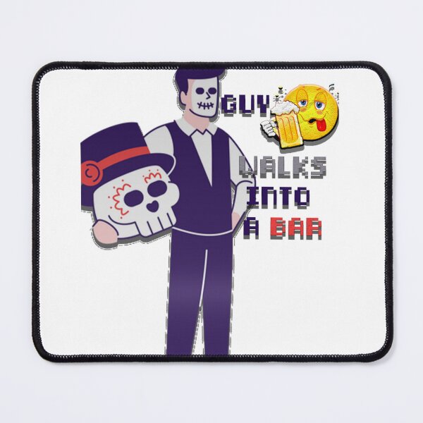 Item preview, a halooween scary guy walks into a bar designed and sold by yamer-merya.