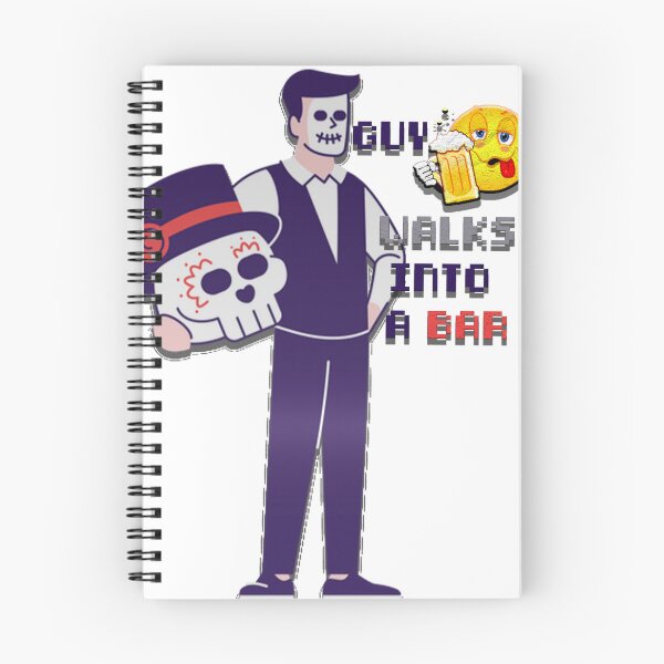 Item preview, a halooween scary guy walks into a bar designed and sold by yamer-merya.