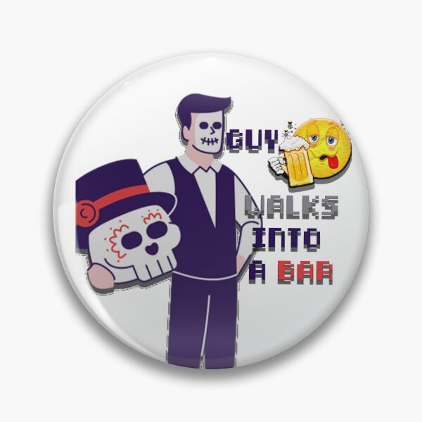 Item preview, a halooween scary guy walks into a bar designed and sold by yamer-merya.