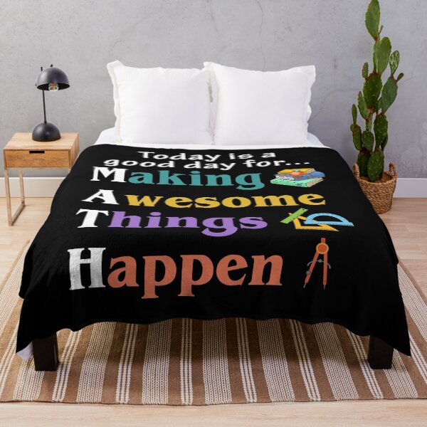 Item preview, Today is a good day for making awesome things happen funny cute colorful vintage designed and sold by beckadamr.