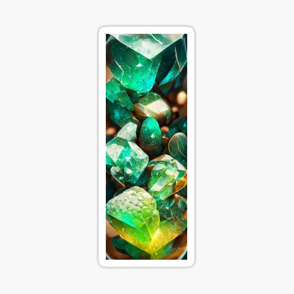 "Emeralds" Sticker for Sale by Mircraft Redbubble