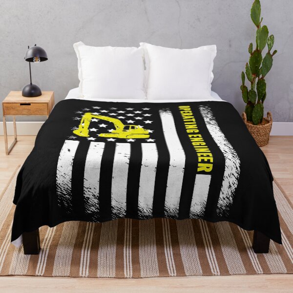 Item preview, Proud Operating Engineer Vintage American Flag designed and sold by decentwearstore.