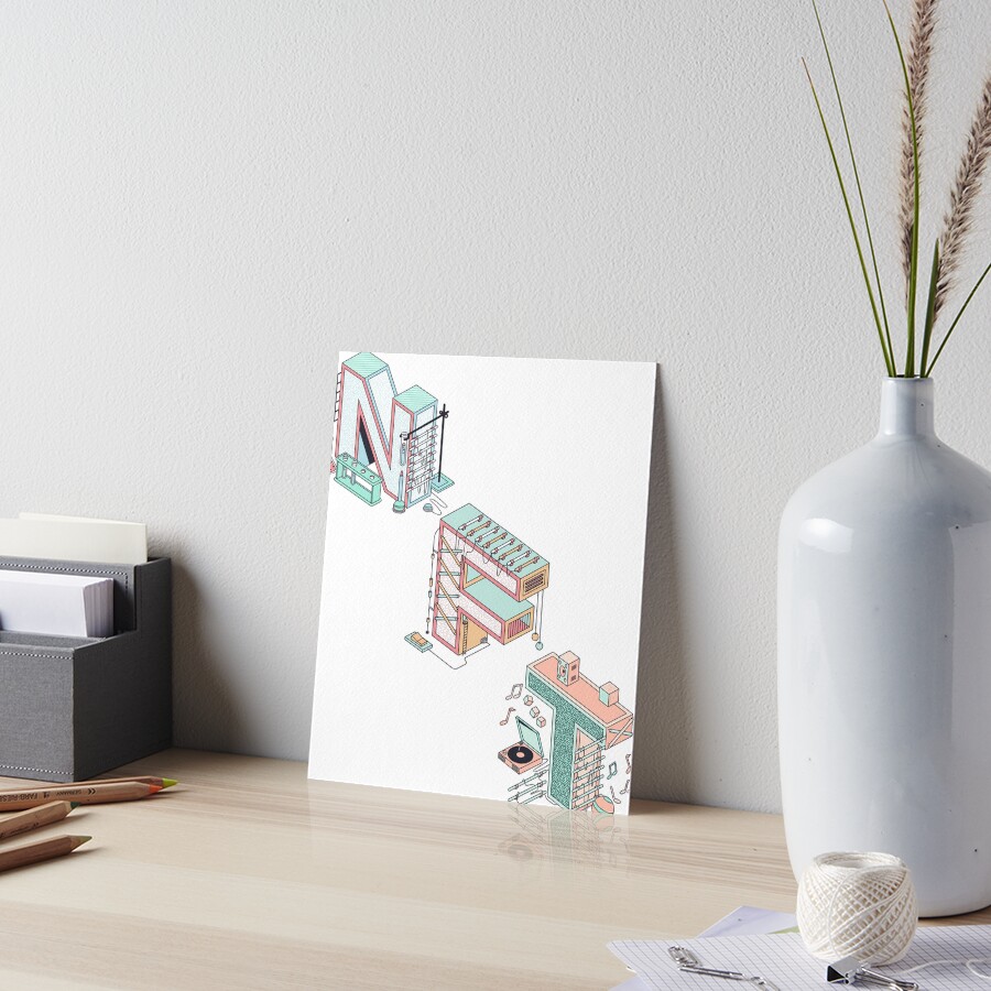Item preview, Art Board Print designed and sold by Rickido.