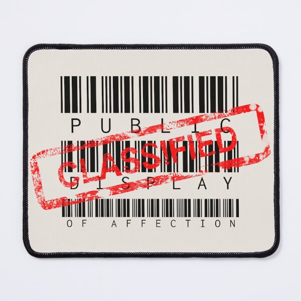 Item preview, Barcode Style Classified Public Display Of Affection designed and sold by TrulyEpoque.