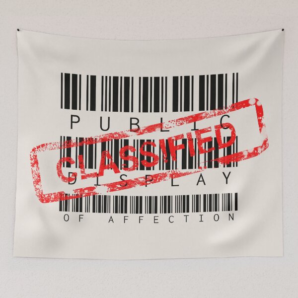 Item preview, Barcode Style Classified Public Display Of Affection designed and sold by TrulyEpoque.