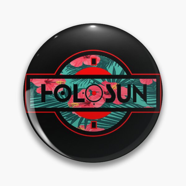 Item preview, Holosun Red Dot Scope Sight Badge Patch Logo - Tropical Hawaiian Magnum PI Aqua designed and sold by Warhawk Designs.