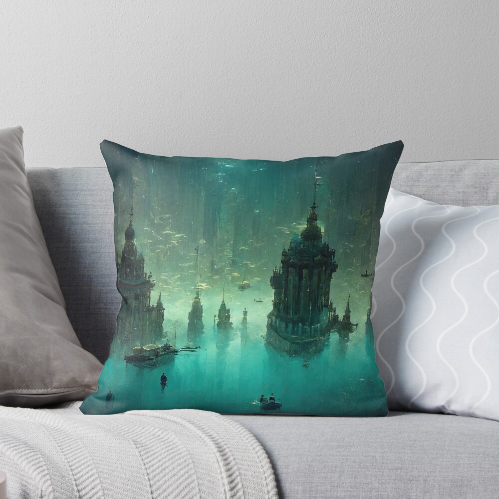 Item preview, Throw Pillow designed and sold by NeuroChroma.
