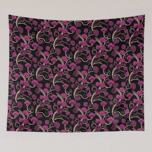 Item preview, Purple Heart and Floral Shape Pearl Design designed and sold by Tiyadesigns.