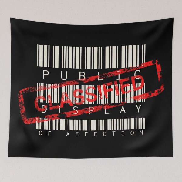 Item preview, Fun Barcode Style Classified Public Display Of Affection designed and sold by TrulyEpoque.