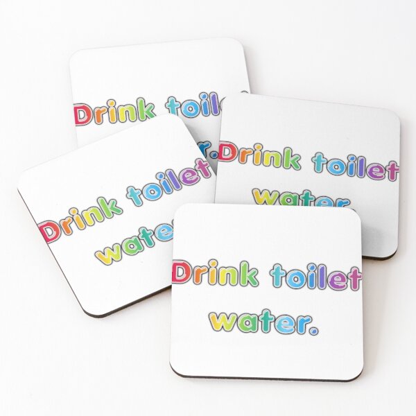 Item preview, Drink toilrt water designed and sold by Chaotic-Crochet.