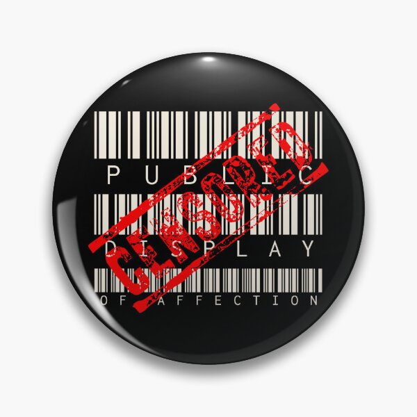 Item preview, Fun Barcode Style Censored Public Display Of Affection designed and sold by TrulyEpoque.