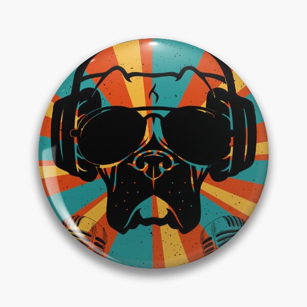 Item preview, Vintage Pitbull Rapper With Pit Bars Headphones designed and sold by Graphica Store.