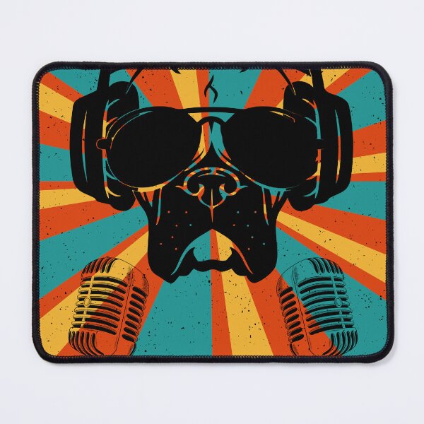 Item preview, Vintage Pitbull Rapper With Pit Bars Headphones designed and sold by Graphica Store.