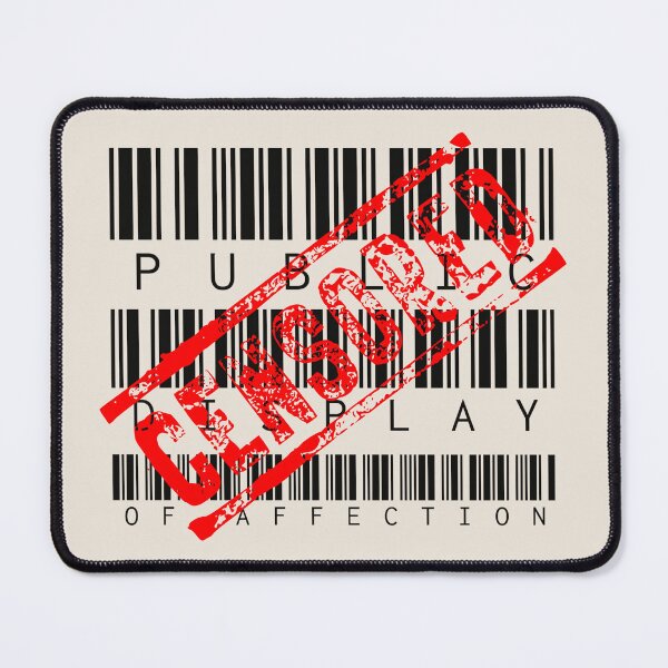 Item preview, Barcode Style Censored Public Display Of Affection designed and sold by TrulyEpoque.