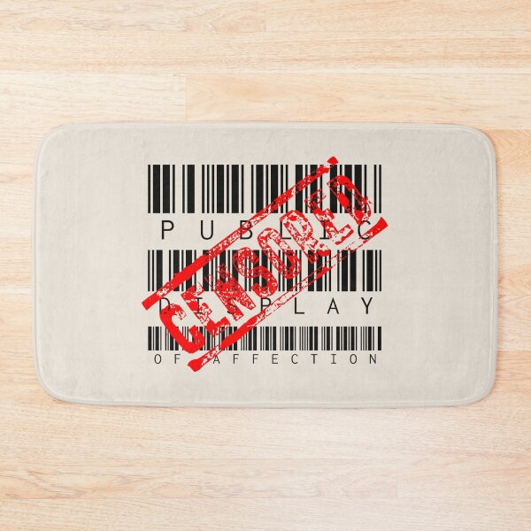 Item preview, Barcode Style Censored Public Display Of Affection designed and sold by TrulyEpoque.