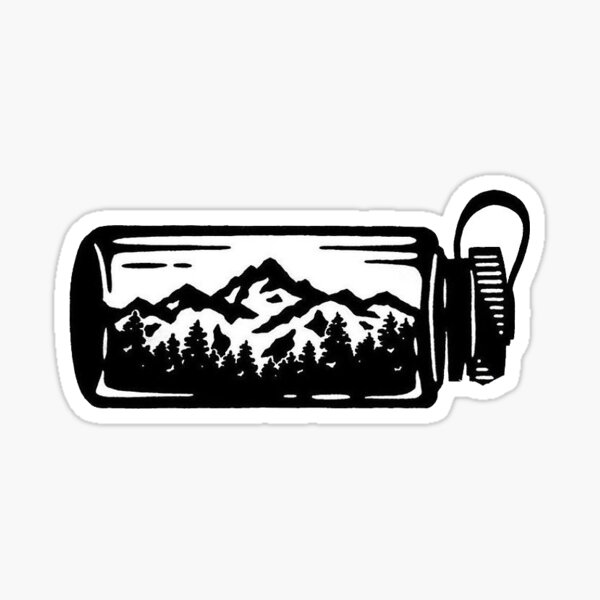 outdoor water bottle Sticker