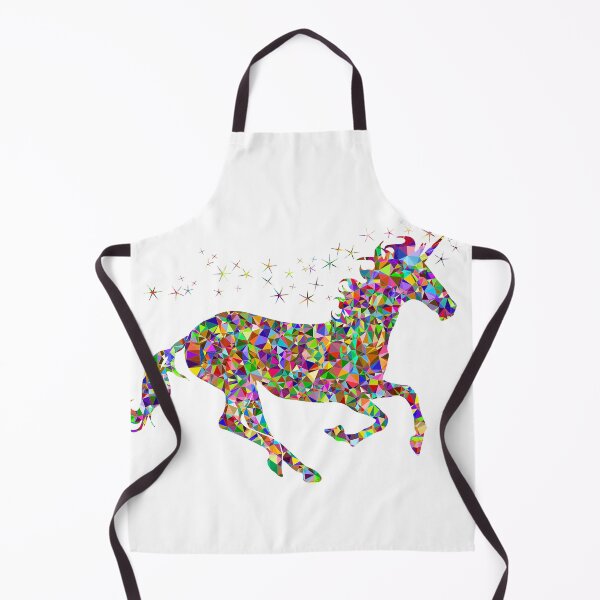 Item preview, Geometric Unicorn in Bright Gemstone Colors Rainbow Colored Fairy Tale Legendary Animal designed and sold by Siela.