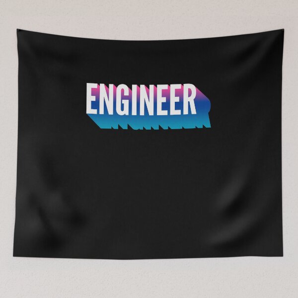 Item preview, Engineer With Long Gradient Shadow designed and sold by SVPOD.