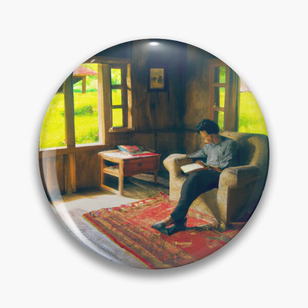Item preview, Reading a Book in Farm Cottage designed and sold by Parag's Travel Shop.