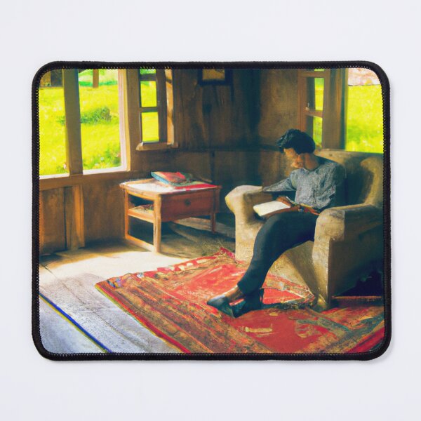 Item preview, Reading a Book in Farm Cottage designed and sold by Parag's Travel Shop.