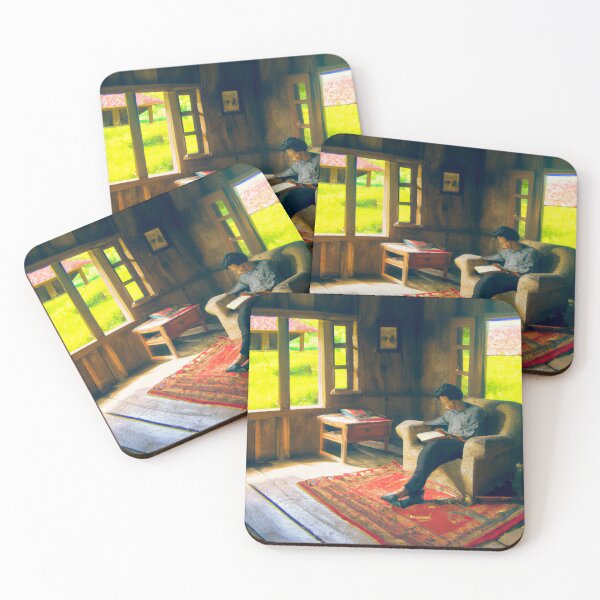 Item preview, Reading a Book in Farm Cottage designed and sold by Parag's Travel Shop.
