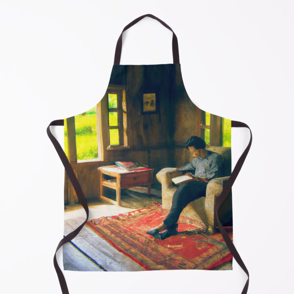 Item preview, Reading a Book in Farm Cottage designed and sold by Parag's Travel Shop.