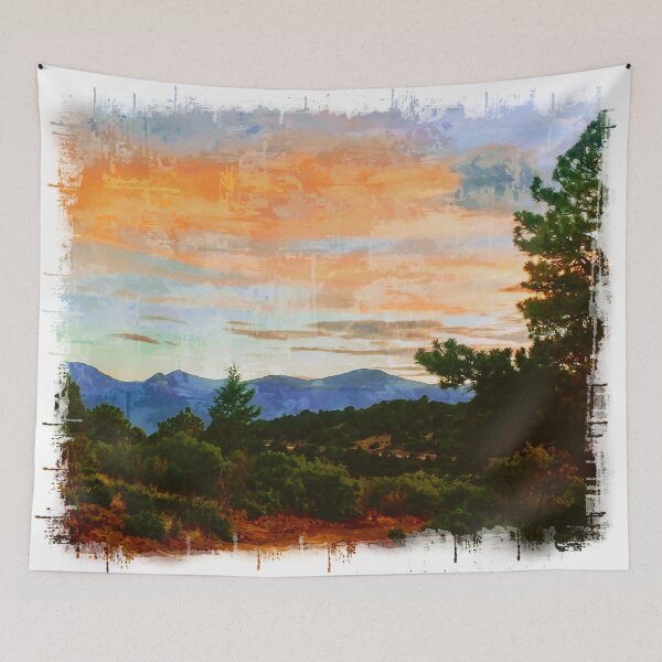 Item preview, Sangre de Cristo Mountain Sunset Digital Painting designed and sold by andijadams.