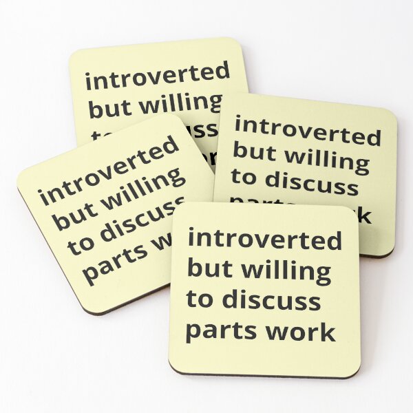 Item preview, Introverted but willing to discuss parts work designed and sold by ThoughtJumble.
