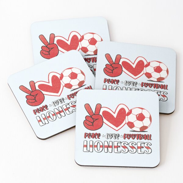 Item preview, England Lionesses - Peace Love Football designed and sold by Numero14.