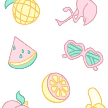 Artwork thumbnail, Pastel Paradise Stickers by FrauleinMezzo