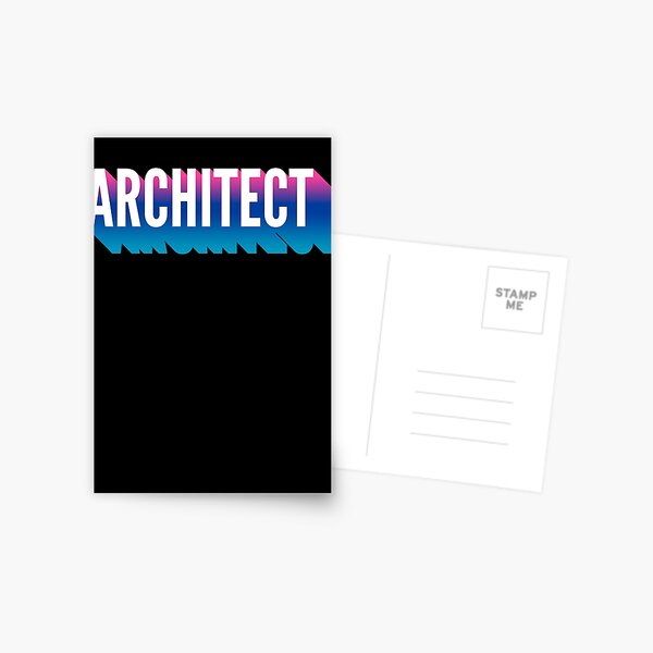 Item preview, Architect With Long Gradient Shadow designed and sold by SVPOD.