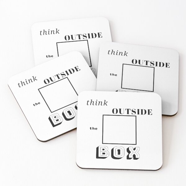 Item preview, Think Outside the Box text design  designed and sold by lycheedesign.