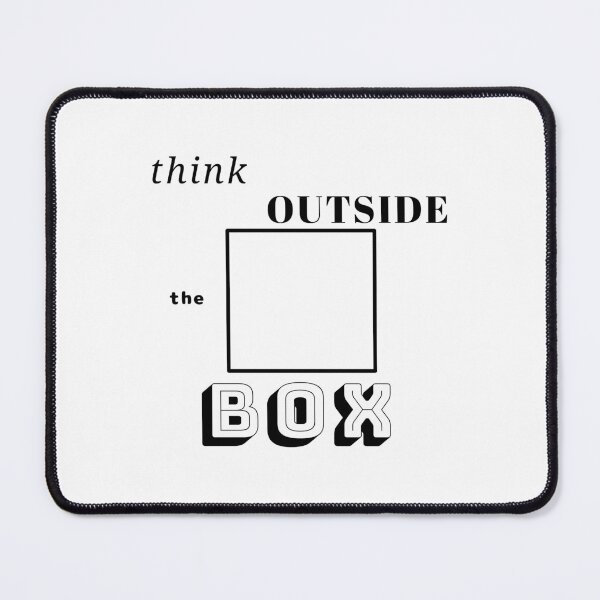 Item preview, Think Outside the Box text design designed and sold by lycheedesign.