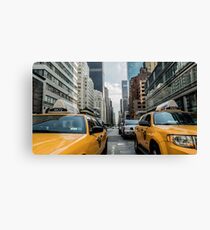 Taxi street Canvas Print