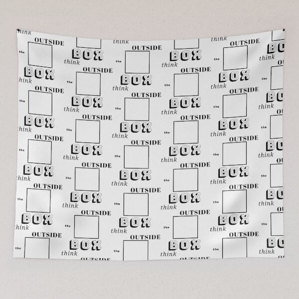 Item preview, Think Outside the Box text design  designed and sold by lycheedesign.