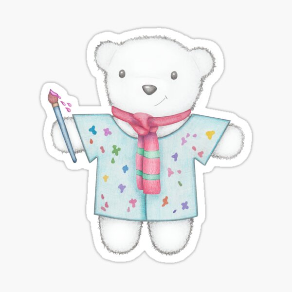 Paws Up Painting with TC Bear! Sticker