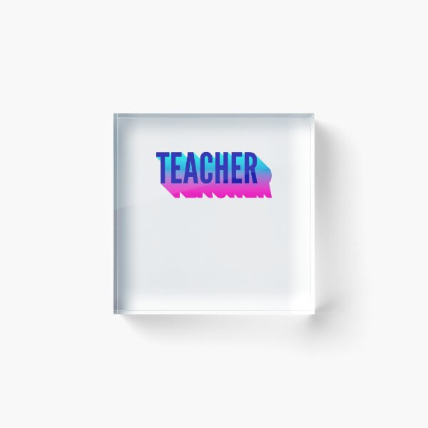 Item preview, Teacher With Long Gradient Shadow designed and sold by SVPOD.