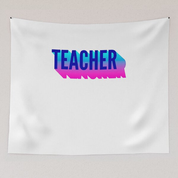 Item preview, Teacher With Long Gradient Shadow designed and sold by SVPOD.
