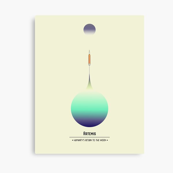 Vista previa del artículo con la obra «Programa Espacial Artemisa», diseñado y vendido por AceOneDesign.