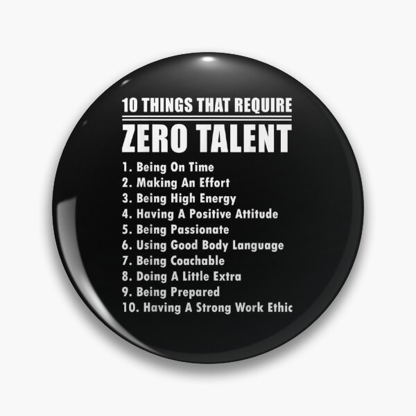 Item preview, 10 Things That Require Zero Talent Motivational designed and sold by dolsy-store.