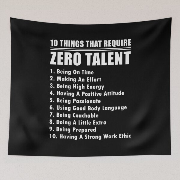 Item preview, 10 Things That Require Zero Talent Motivational designed and sold by dolsy-store.