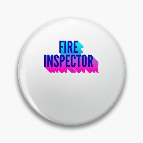 Item preview, Fire inspector With Long Gradient Shadow designed and sold by SVPOD.