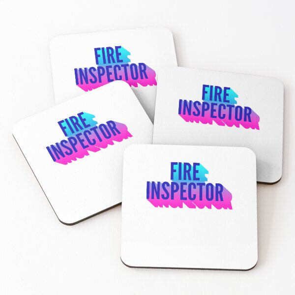 Item preview, Fire inspector With Long Gradient Shadow designed and sold by SVPOD.
